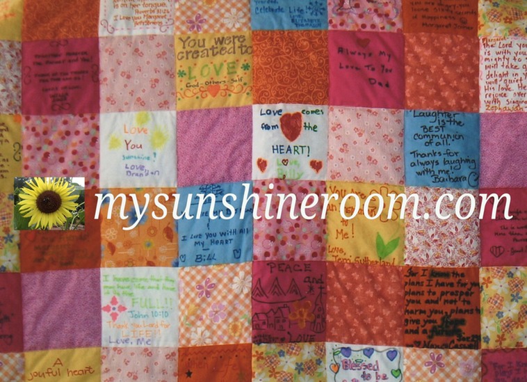 Prayer Quilt 6 My Sunshine RoomAdventures in Health, Faith, Crafting & Fun